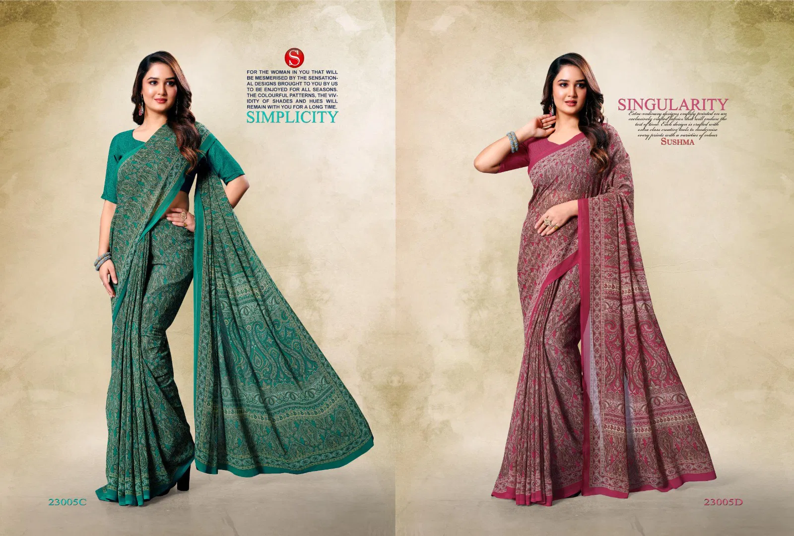 Classical By Sushma Printed Weightless Sarees Online Wholesale